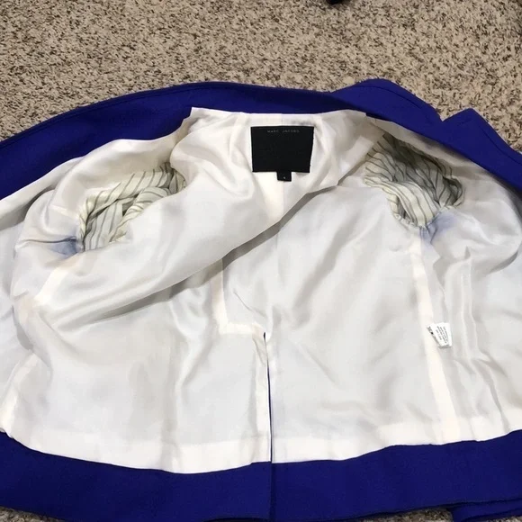 Marc Jacobs Blazer Size 4 Royal Blue - Picture 5 of 11